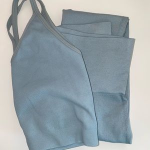 Set Active Sculptflex Ribbed V-bra and Leggings